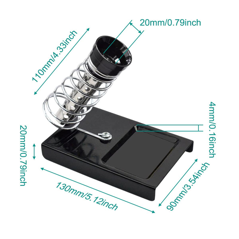  [AUSTRALIA] - Xiatiaosann soldering iron stand soldering iron holder soldering iron base with 10 pieces cleaning sponge and 1 piece brass ball for cleaning the soldering iron tip