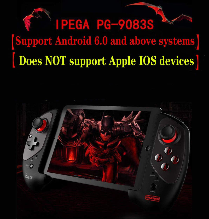  [AUSTRALIA] - ipega-PG-9083S Wireless Phone Joystick Game Controller Mobile for Samsung Galaxy S10/S10+ /S20 S20+5G/Huawei P40 Pro P30 P30 Pro Mate Android Mobile Smartphone Tablet (Android 6.0 Higher System)