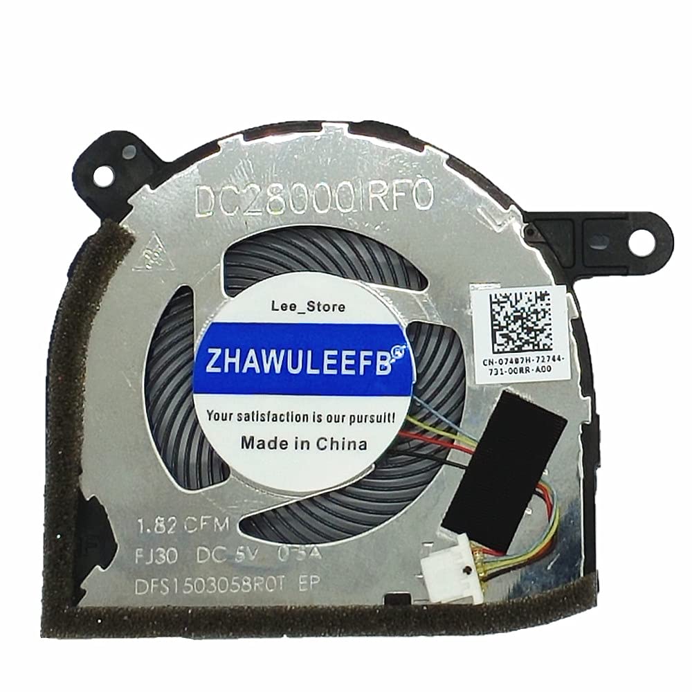  [AUSTRALIA] - ZHAWULEEFB Replacement New CPU Cooling Fan for Dell Latitude 5285 5290 Series CPU Cooling Fan EG50040S1-C970-S9A DC28000IRFO DFS1503058ROT FJ30 DC5V 0.5A