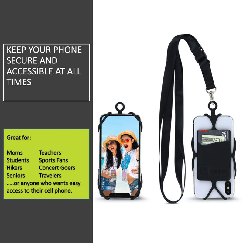  [AUSTRALIA] - Gear Beast Universal Crossbody Pocket Cell Phone Lanyard Compatible with iPhone, Galaxy & Most Smartphones, Includes Phone Case Holder,Neck Strap Starry Night