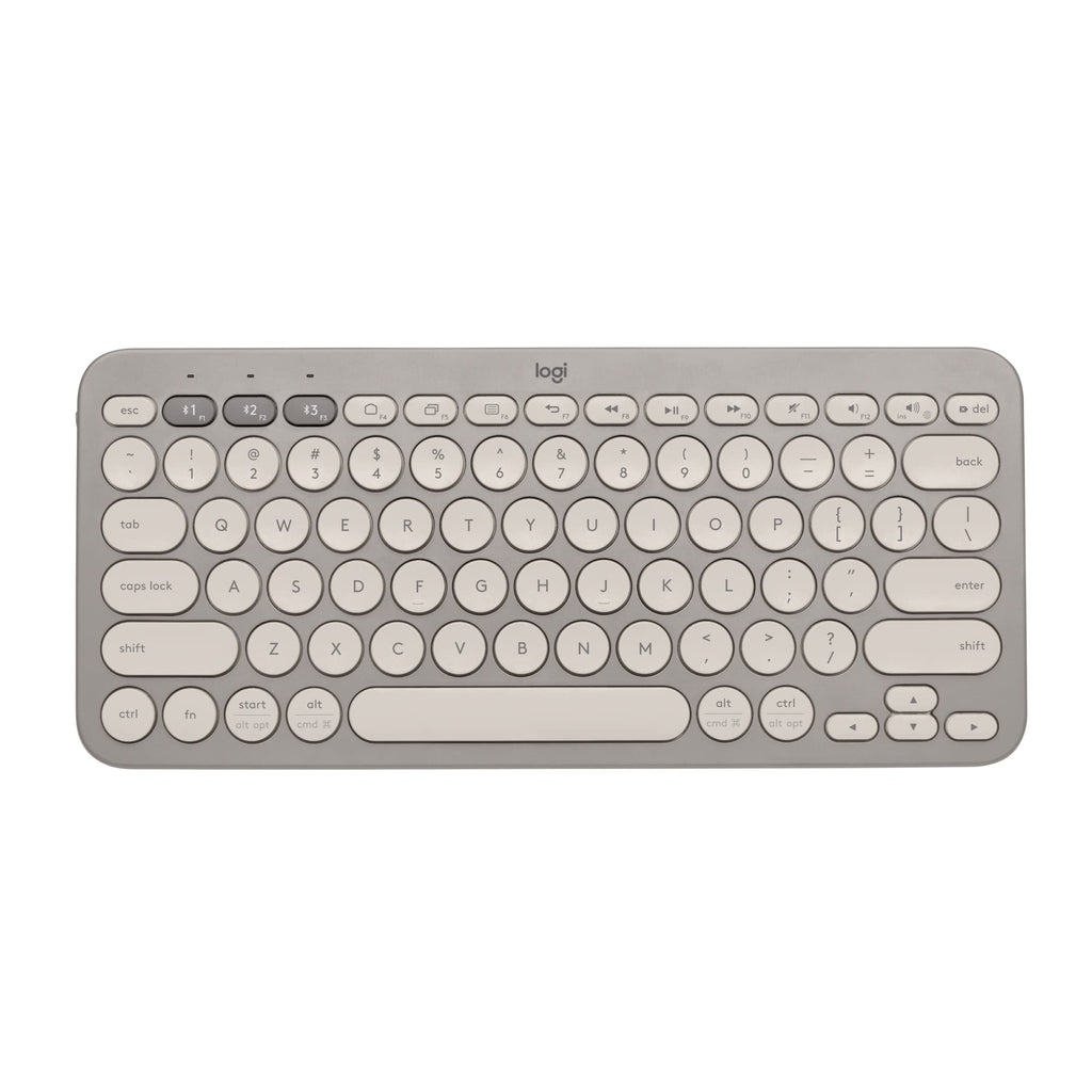  [AUSTRALIA] - Logitech K380 Multi-Device Bluetooth Wireless Keyboard with Easy-Switch for Up to 3 Devices, Slim, 2 Year Battery-PC, Laptop, Windows, Mac, Chrome OS, Android, iPadOS, Apple TV - Sand