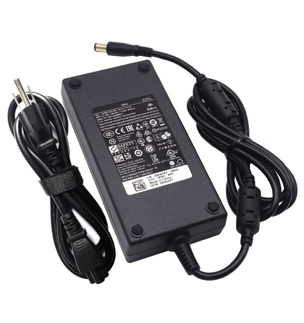  [AUSTRALIA] - 180W AC Charger Fit for Dell Alienware 15 17 R2 R3 R4 R3 Alienware Area 51M M15 G3 3579 3779 G5 5587 5590 G7 7588 7590 7790 Dell Precision M6300 M6600 M6700 M6800 Gaming Laptop Power Adapter Supply