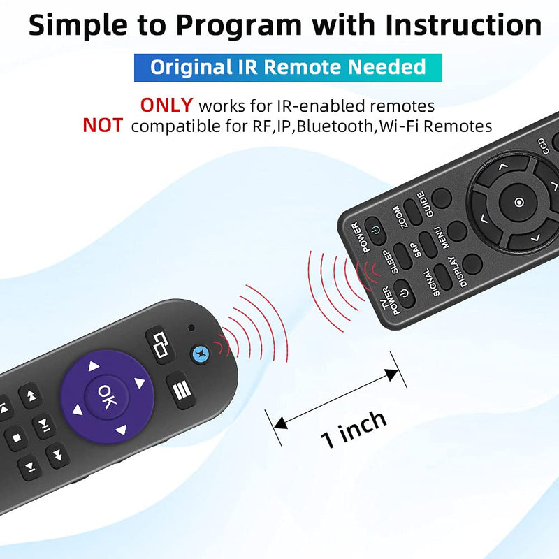  [AUSTRALIA] - Gvirtue Universal Remote Control for Xbox One, Xbox One S, Xbox One X, All in One Remote Control with 7 More Learning Keys Programmed to Control TV, Soundbar Receiver