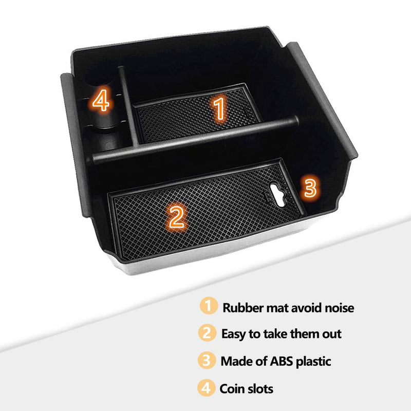  [AUSTRALIA] - EVTIME for Jeep Wrangler JK and JKU Accessories 2011-2018 Center Console Organizer Tray