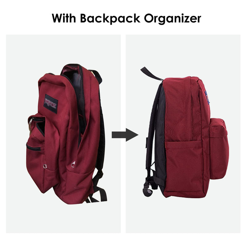  [AUSTRALIA] - Backpack Organizer Insert,felt Organizer Insert for Backpack Rucksack Shoulder Bag Woman MCM divider Black