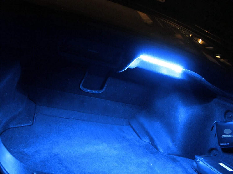 iJDMTOY (1) 18-SMD-5050 LED Strip Light Compatible With Car Trunk Cargo Area or Interior Illumination, Ultra Blue - LeoForward Australia