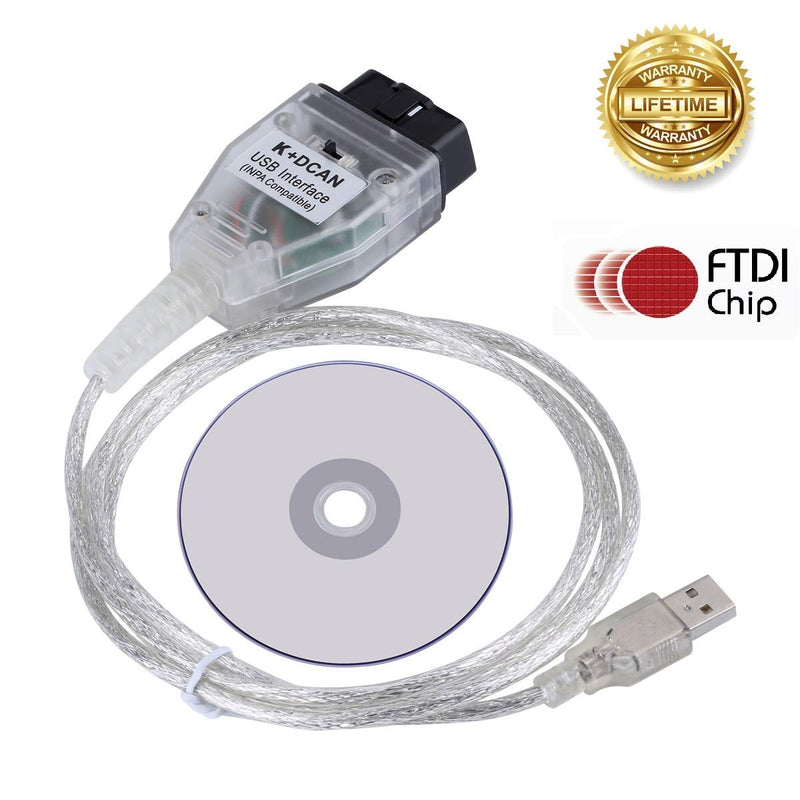 AuraTech K+ CAN Ediabas INPA Coding Cable DCAN Interface Coding Support E serials Interface for R56 E87 E93 E70 - LeoForward Australia