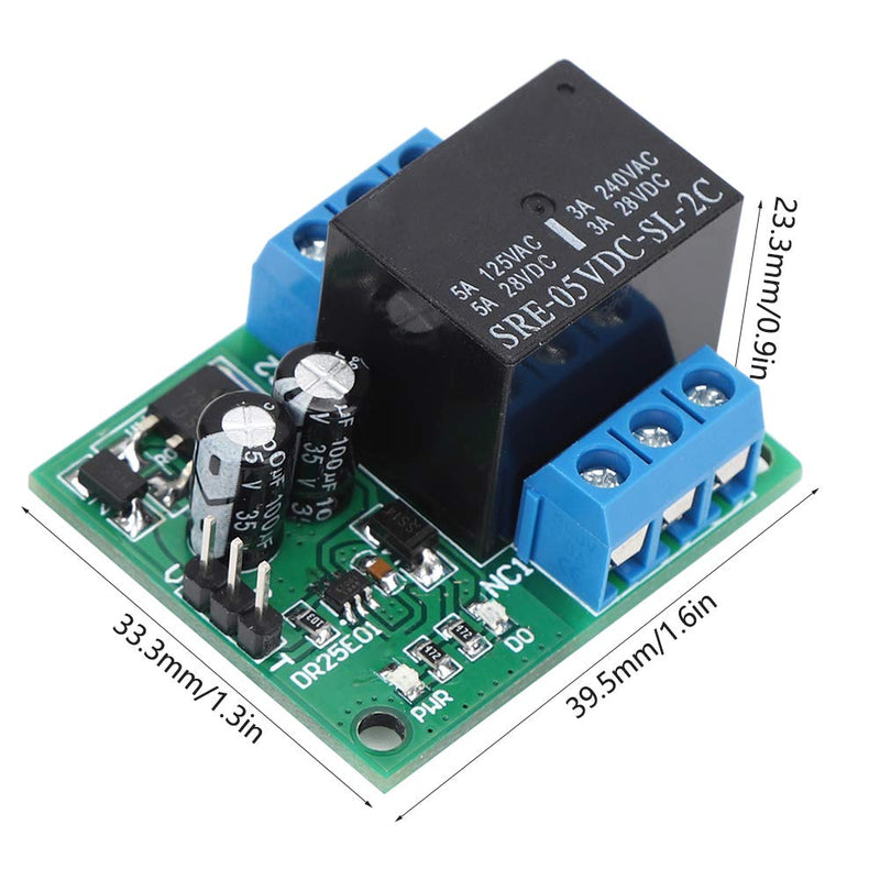  [AUSTRALIA] - DC 6-24V 5A DPDT Relay Module Switch DR25E01 Stable Double Pole Self-Locking Double Swivel Bistable Relay Board High Safety for LED Motors(DC6-24V) Dc6-24v