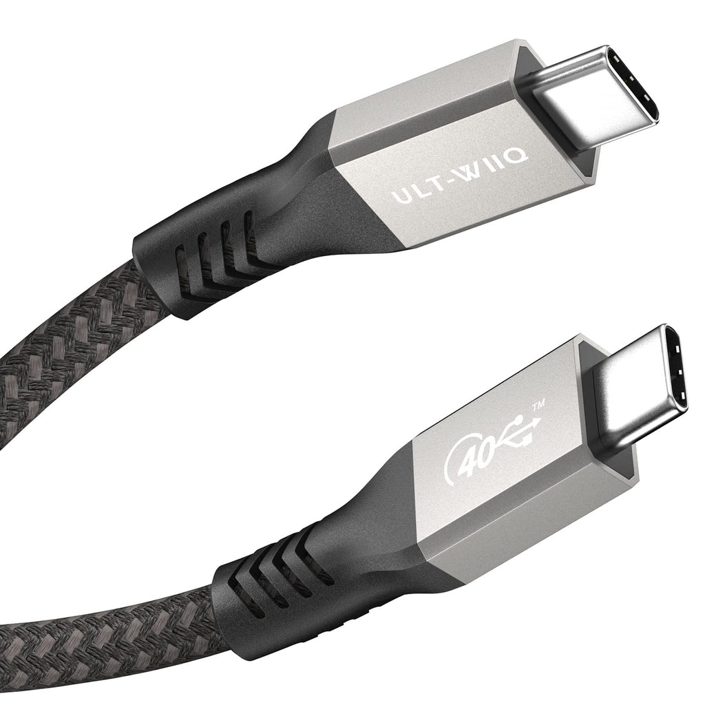  [AUSTRALIA] - Certified USB4 Cable for Thunderbolt 4 Cable, 40Gbps Data Transfer & 100W PD Charging, 8K/6K@60Hz or Dual 4K Video Cord for Thunderbolt 3/4, Laptop, eGPU, Mac Studio, Studio Display, Hub (2.62FT)