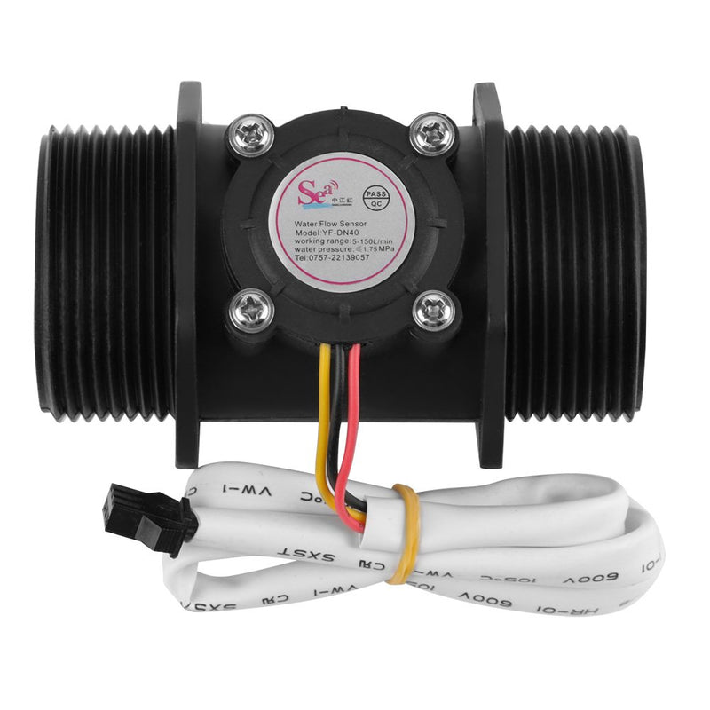 DN40 Turbine Flow Sensor Meter Thread Water Flow Hall Sensor Switch Flow Meter for Water heater G1.5" - LeoForward Australia