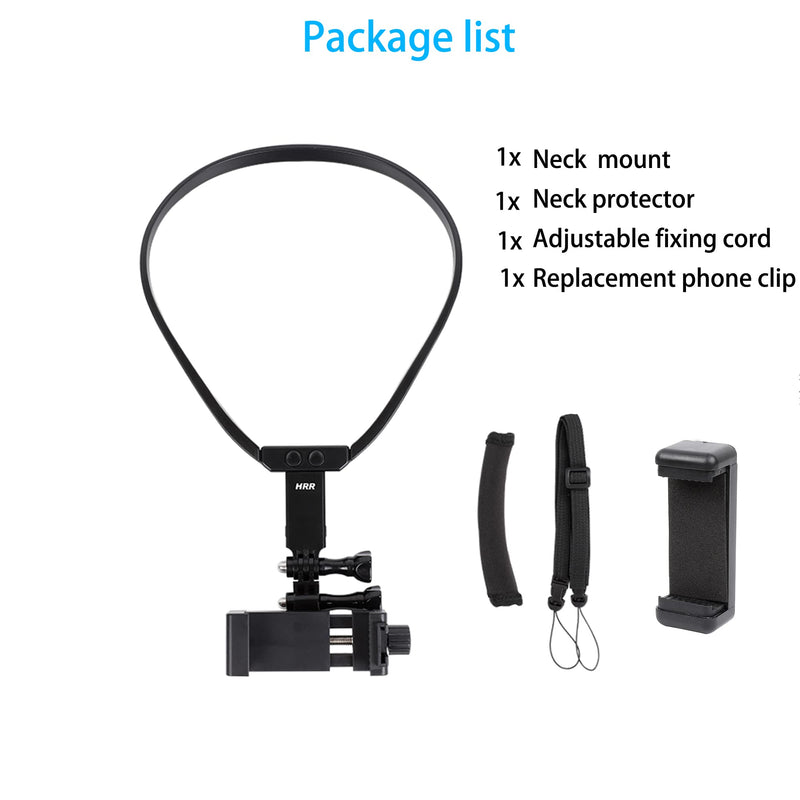  [AUSTRALIA] - Mobile Phone Chest Strap Mount Action Camera Neck Holder for VLOG/POV, for iPhone 13 12 11 Pro Max Plus,Samsung,GoPro Hero 10, 9, 8, 7, 6, 5,DJI OSMO Action 2, AKASO,and Cell Phones (4 to 7in)