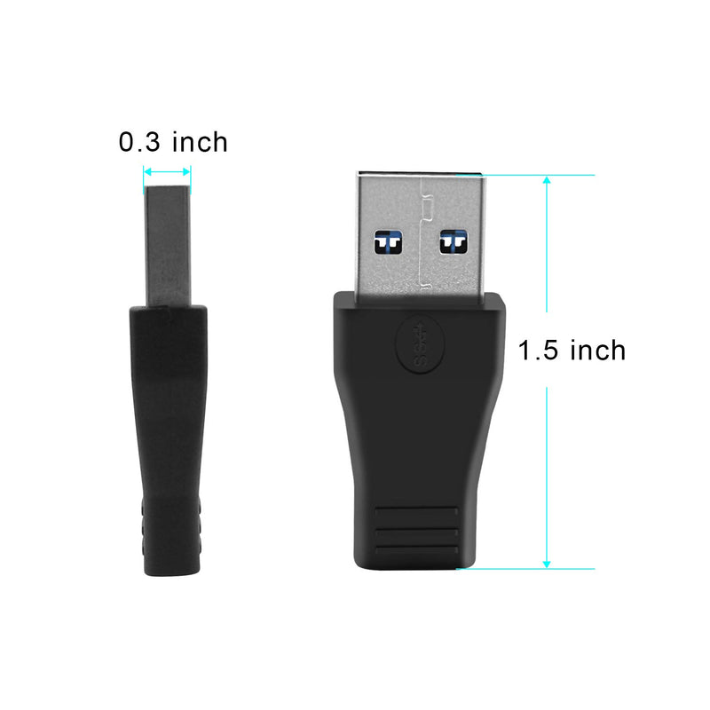 pop-tech 3 Pack USB C Female to USB Male Adapter, USB 3.1 Type C Female to USB 3.0 Male Converter Support Data Sync & Charging - LeoForward Australia