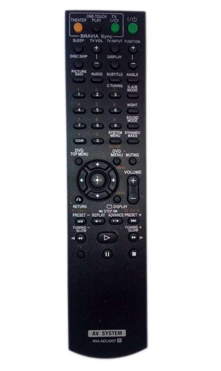  [AUSTRALIA] - RM-ADU007 1-480-570-21 Remote Control Replaced for Sony DAV-HDX274 RMADU007A HCDHDX277 HCD-HDX287WC HCD-HDX576 Home Theater Audio/Video Receiver AV System