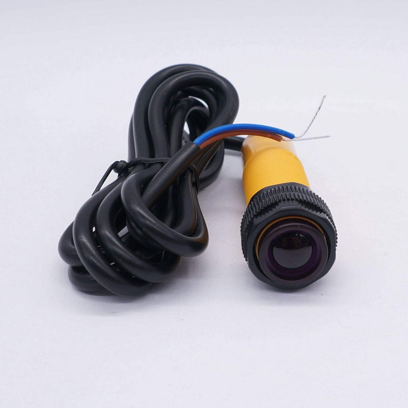  [AUSTRALIA] - Taiss/ 1 Pair Photoelectric Sensor M18 Infrared Ray Through-Beam Reflection Optical Photoelectric Switch Sensor NPN NO 6-36VDC Proximity Switch Inductive Distance 5M with mounting Bracket E3F-5DN1-2Z