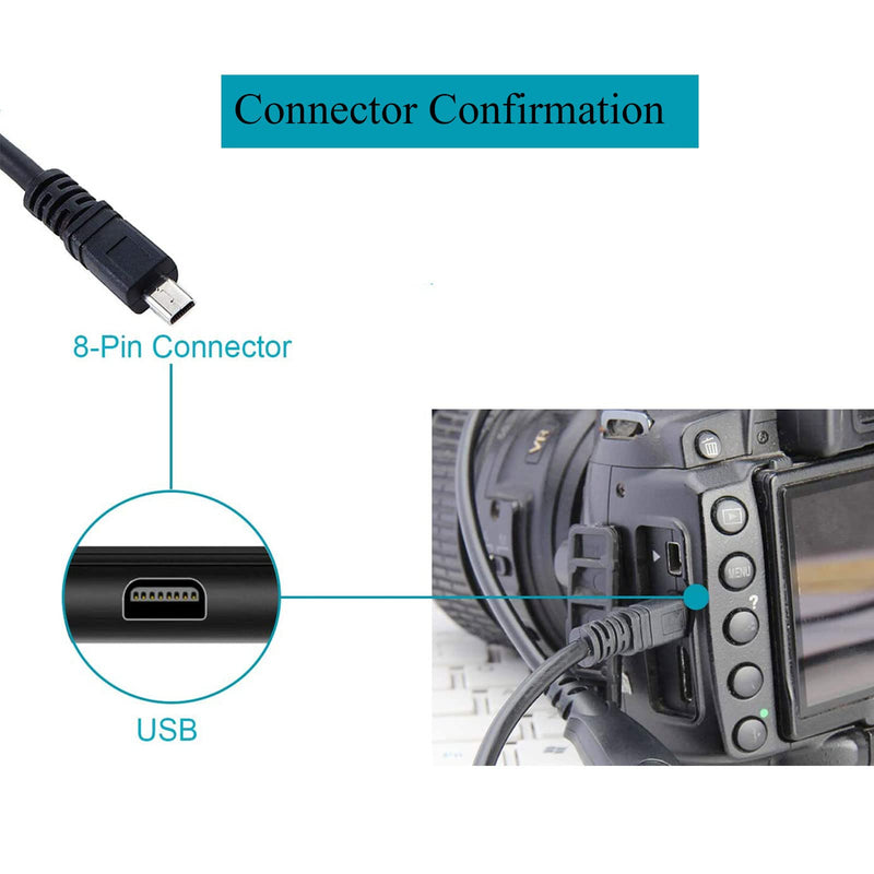  [AUSTRALIA] - Replacement Camera Transfer Data Sync Charger Charging Cable Cord Replacement for Fujifilm FinePix J10 J100 J110w J12 JV160 JV170 and More (4.9ft)