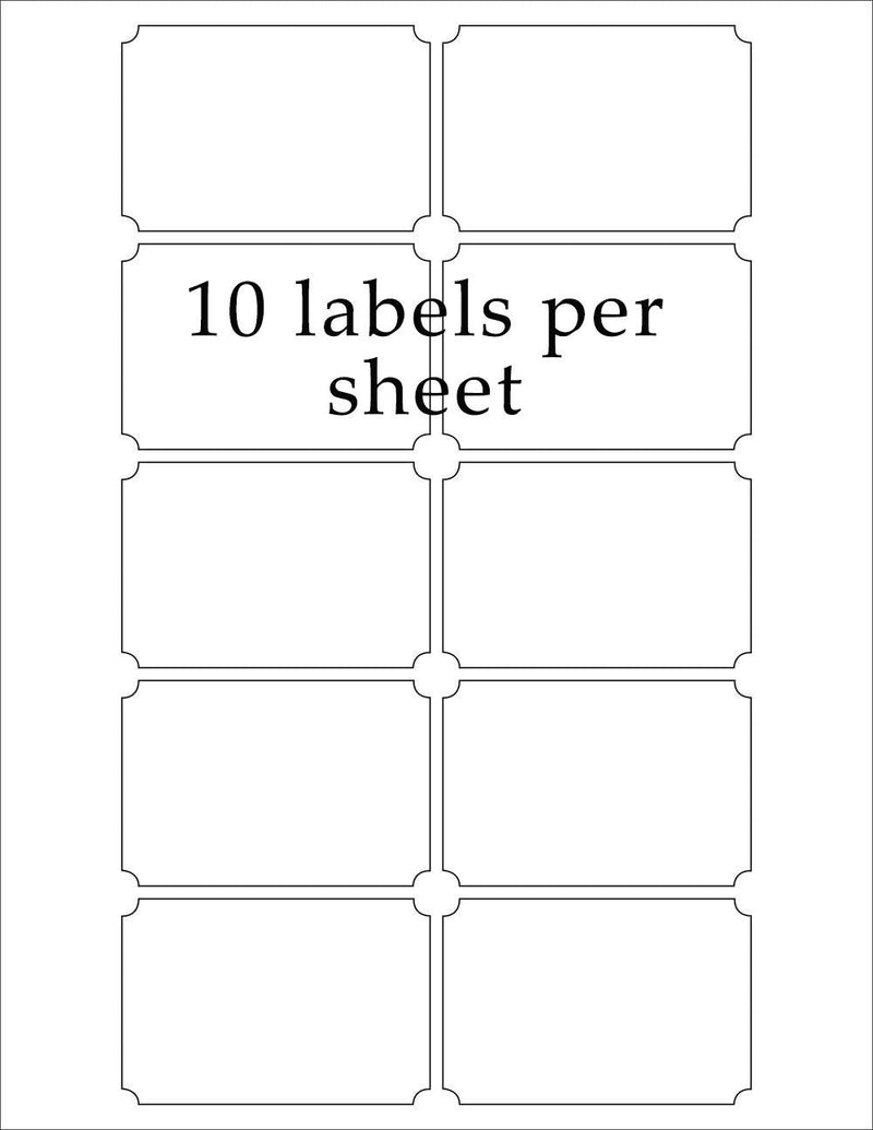 Label for Laser and Inkjet Printers with Template Included - Address Internet Mailing Shipping Labels 2 inches x 3 inches – Pack of 120 (12 Full Sheets) - LeoForward Australia