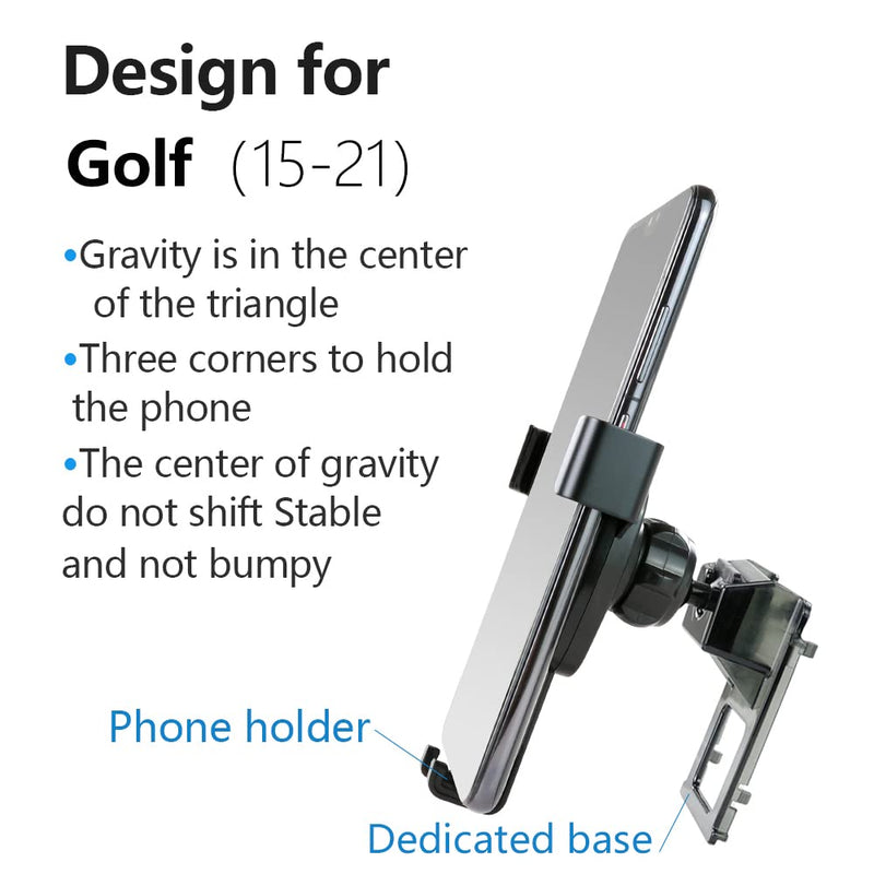  [AUSTRALIA] - musttrue LUNQIN Car Phone Holder for Golf R GTI 2015-2021 Auto Accessories Navigation Bracket Interior Decoration Mobile Cell Phone Mount