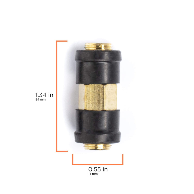  [AUSTRALIA] - Weather Sealed Cable Extension Coupler - 4 Pack - Cable Extension Adapter (Barrel Splice - Coupler) - Connects Two Coaxial Video Cables (Female to Female Connector) 3GHz Rated, 4 Count, in Gold