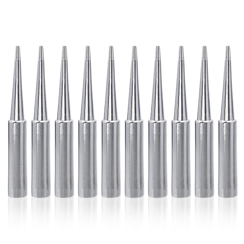  [AUSTRALIA] - Mesee Pack of 10 Iron Tip Soldering Tips, Tip Solder Soldering Tips, 900M-T-LB Soldering Tips Welding Accessories for Circuit Boards for Hakko, Radio Shack, Tenma, Damping, Quick, Aoyue, Yihua Solder Station