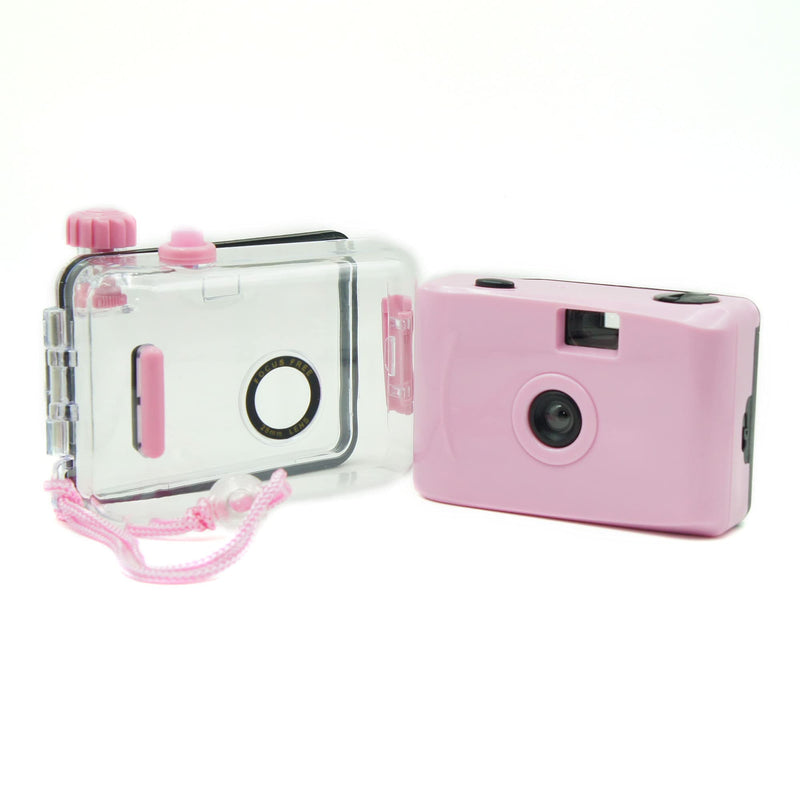  [AUSTRALIA] - Film Camera,135Film Camera,Use 35mm Film,Focusfree,Reusable Camera (Pink)