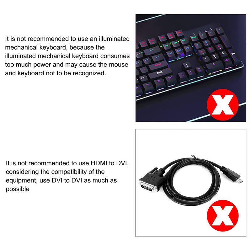  [AUSTRALIA] - DVI KVM Switch，KVM Switch 2 in 1 Out for 2 Computers Share Keyboard Mouse and USB 2.0 Devices Support 1920 * 1200P@60Hz (4K*2K@30Hz), with Audio Function