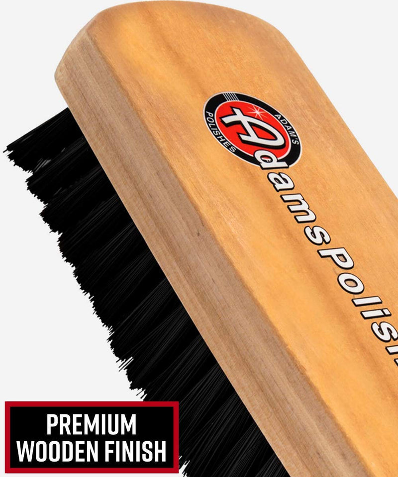  [AUSTRALIA] - Adam’s Cockpit Detailing Brush - Car Cleaning Brush | Scrub Brush for Interior Leather Cleaner Carpet Upholstery Fabric Shoe Sofa Shower Bathroom Pet | Car Wash Kit - Car Cleaning Supplies Full-Size