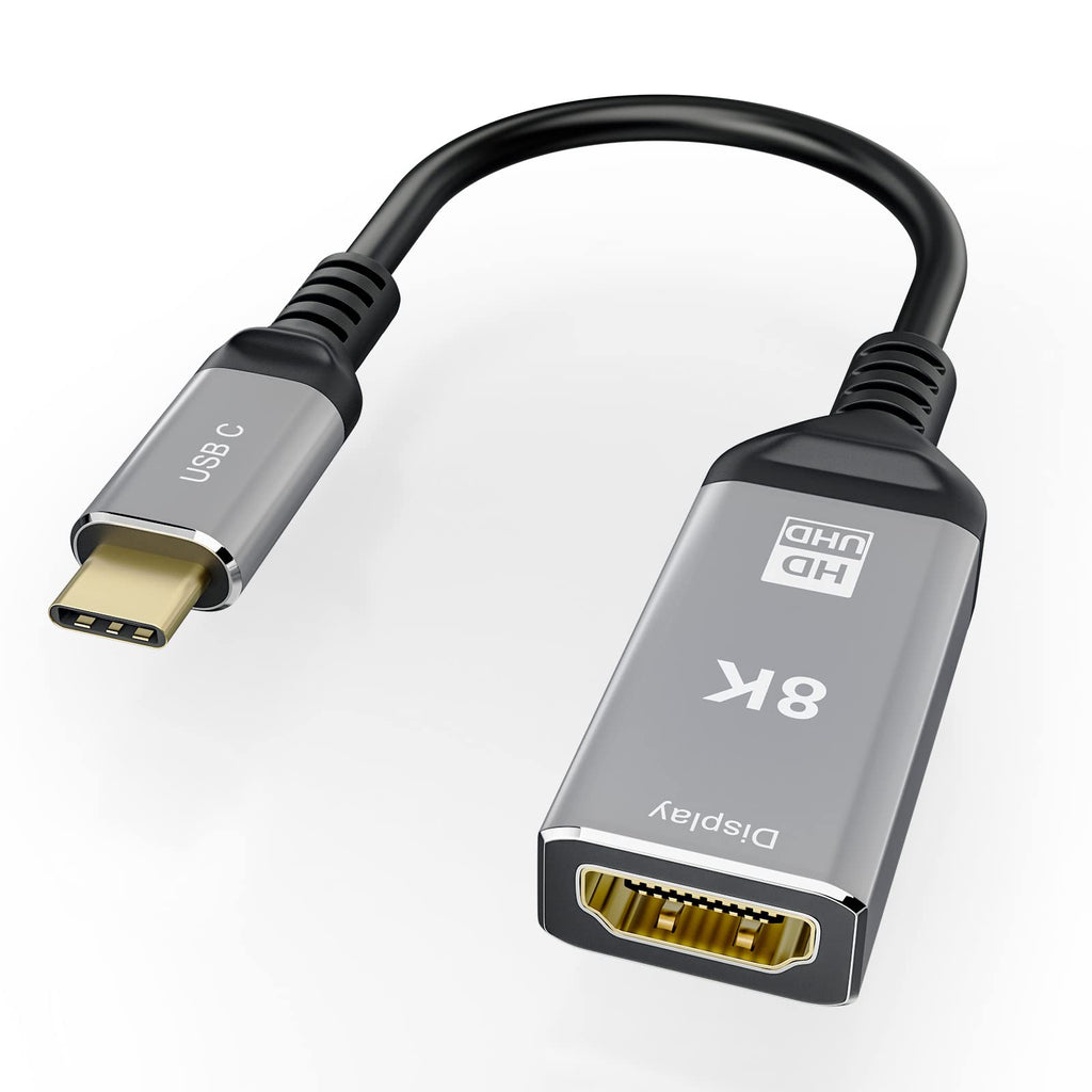  [AUSTRALIA] - USB C to HDMI Adapter Cable 8K, ConnBull USB-C (Type C) to HDMI 2.1 Converter (Male to Female), Support 4K@120Hz Compatible with Thunderbolt 3/4, MacBook etc( 0.82ft) USB-C to HDMI Cable