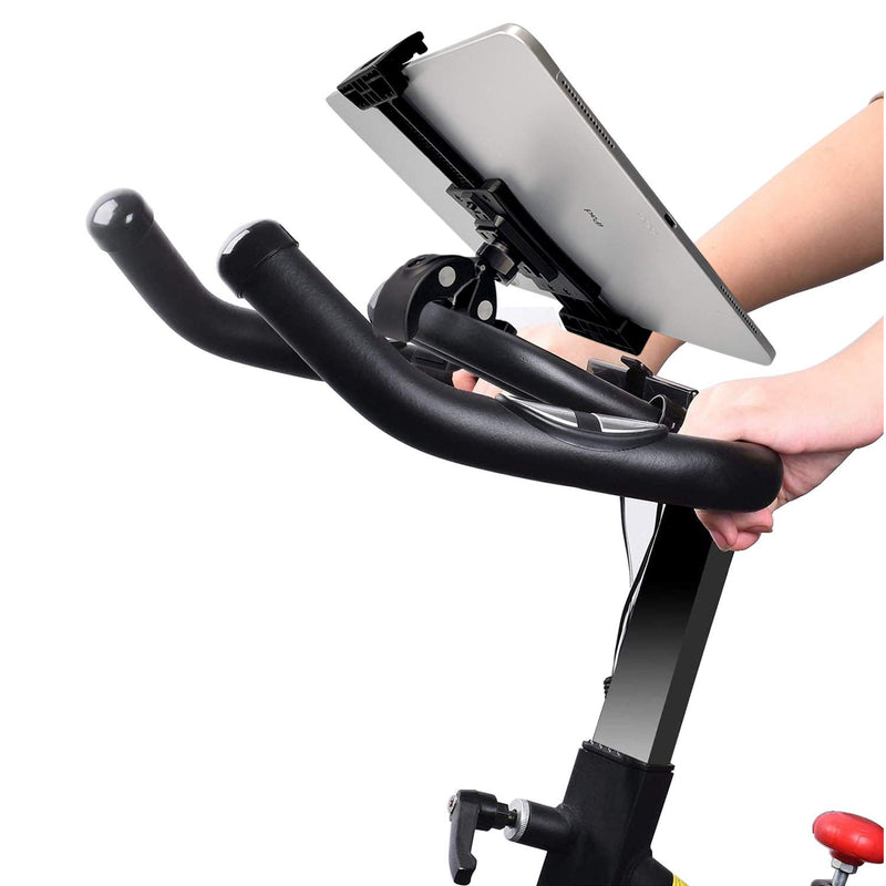  [AUSTRALIA] - Atoptek Ipad Mount Tablet Holder Stand Clamp for Exercise Bicycle Stationary Bike Treadmill Peloton Elliptical for iPad Pro 12.9 11 10.5 Air Mini Galaxy Tab, 3.5 to 13.5in Phone Tablets