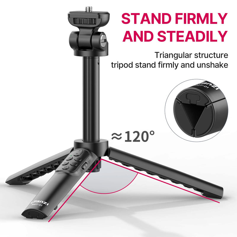  [AUSTRALIA] - ULANZI RMT-01 Wireless Shooting Grip and Tripod for Sony, Canon, Nikon, and Other Vlog Cameras or Smartphones, Selfie Video Recording Vlogging Accessories for Content Creators and Vloggers black