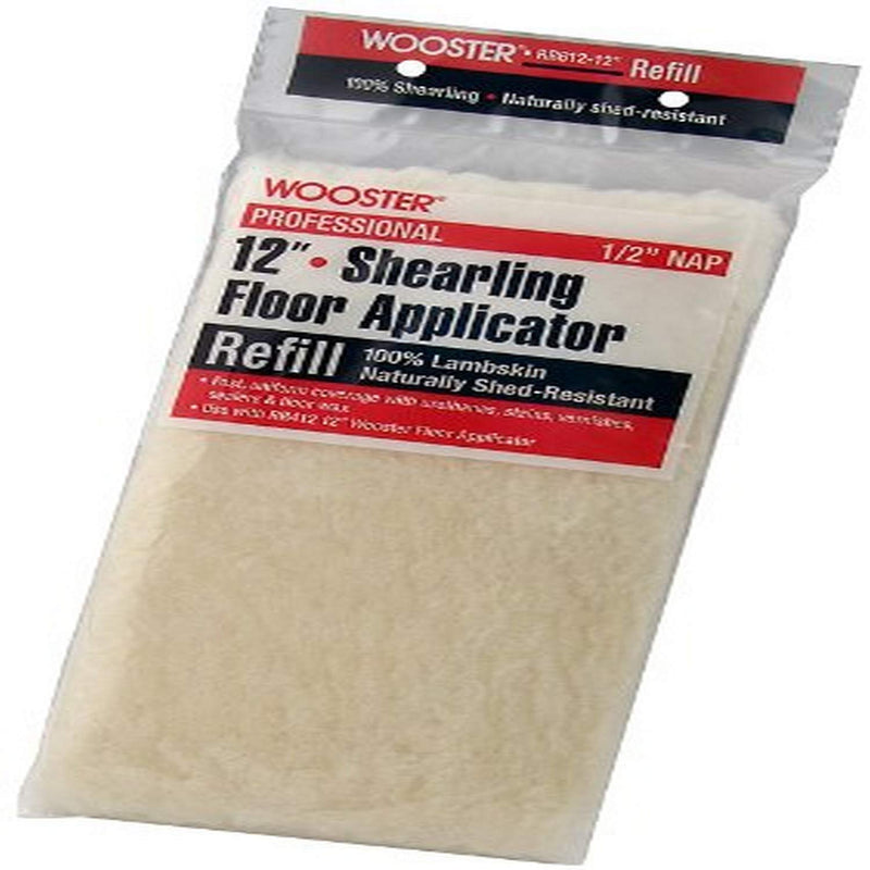  [AUSTRALIA] - Wooster Brush RR612-12 Shearling Floor Applicator Refill 1/2-Inch Nap, 12-Inch 12 Inch