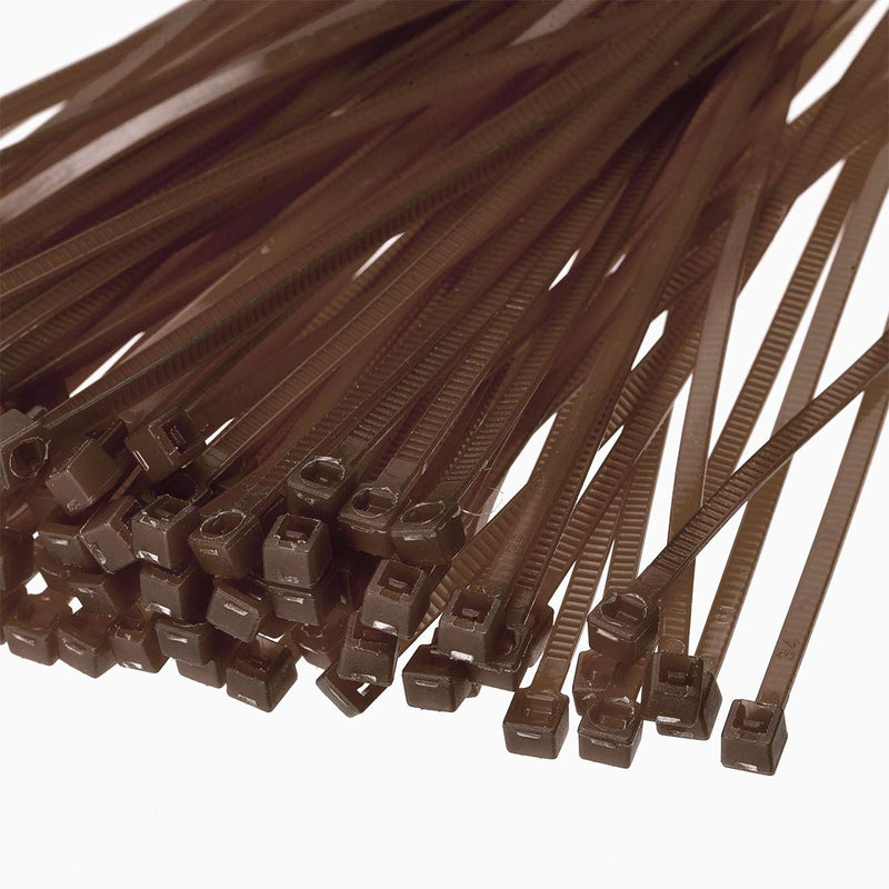  [AUSTRALIA] - uxcell Nylon Cable Ties 4 Inch Self-Locking Zip Ties 0.09 Inch Width Brown 500pcs