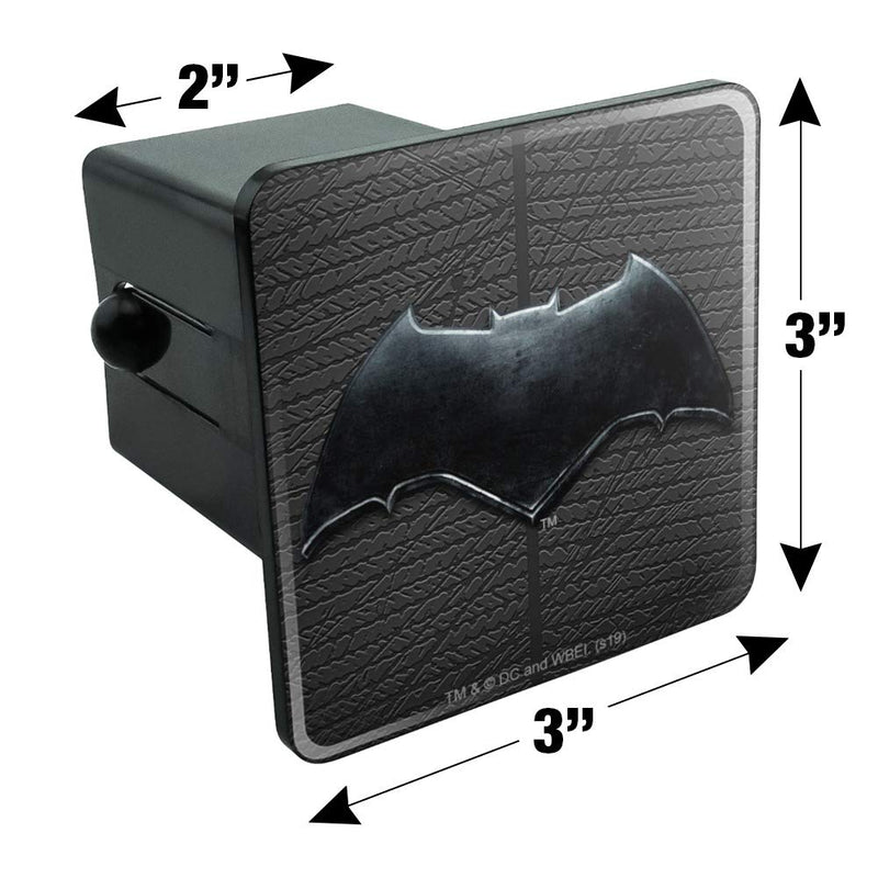  [AUSTRALIA] - Graphics and More Justice League Movie Batman Logo Tow Trailer Hitch Cover Plug Insert 2 Inch Receivers