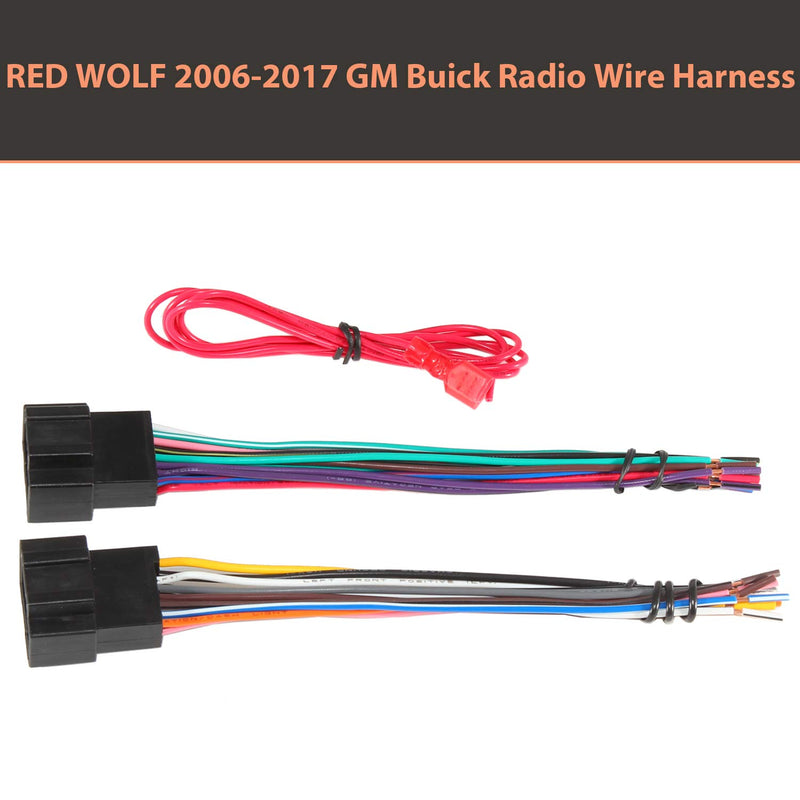 RED WOLF Compatible with 2006-2017 Chevy GMC Express Savana Buick Factory Radio Stereo Replacement Wire Harness Updated - LeoForward Australia