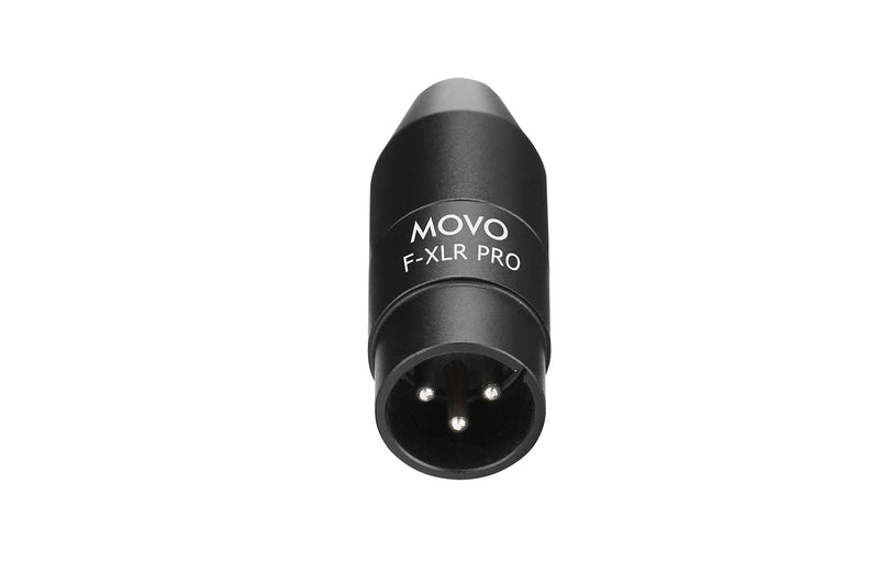  [AUSTRALIA] - Movo FXLR-PRO 3.5mm (TRS) Mini-Jack Female Microphone Adapter to 3-pin XLR Male Connector with Integrated Phantom Power Converter
