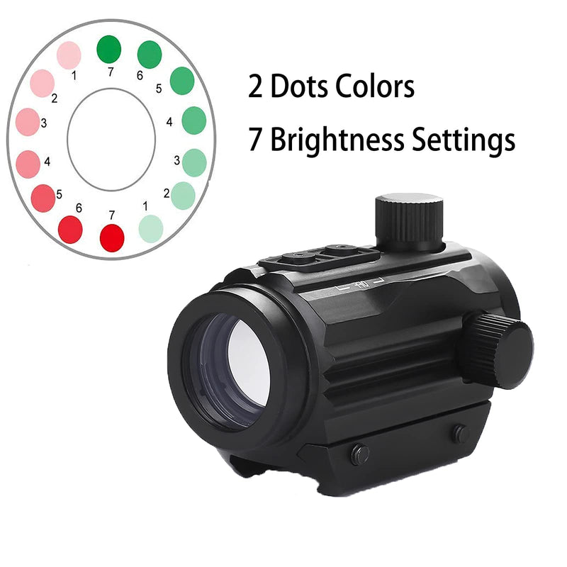  [AUSTRALIA] - 1x22mm 5 MOA Red Green Dot Sight, Holographic Tactical with Circle Dot Micro Rifle Scope Fast Switching Between Red and Green Dots Fits 20mm Picatinny Rail Mount