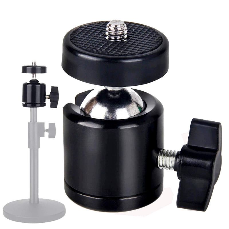  [AUSTRALIA] - Tripod Head, Tripod Adapter Standard 1/4 Screw Base, 360-degree Rotating Tripod Ball Head, can Quickly Release SLR Camera, Light Stand and Flash, etc.