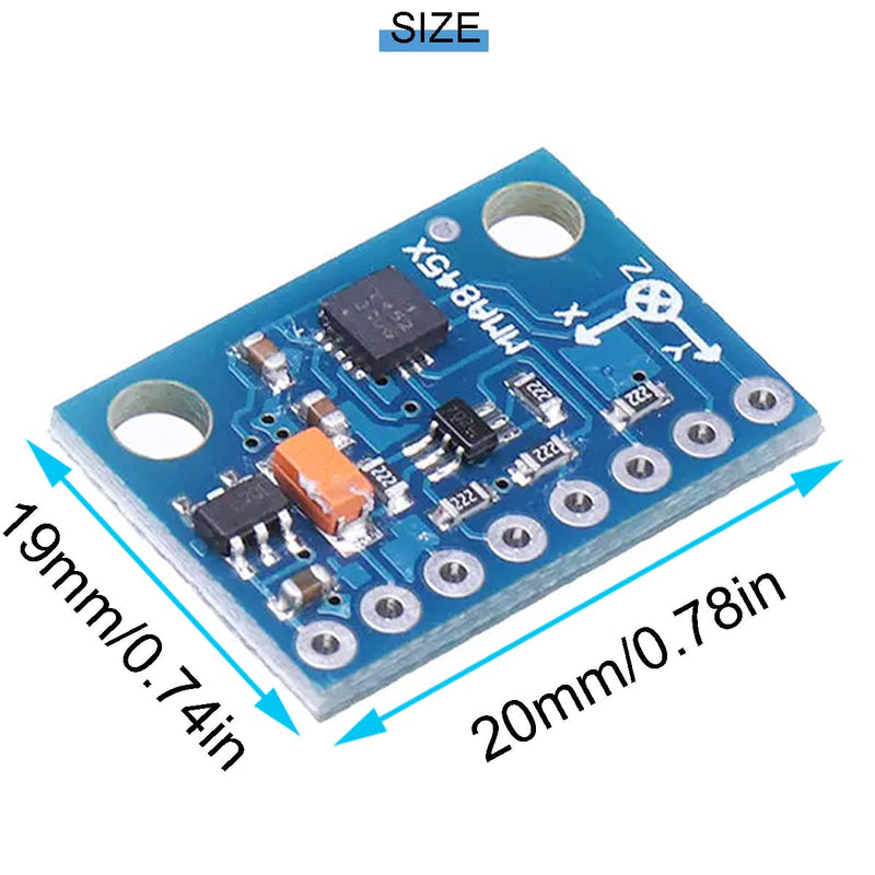  [AUSTRALIA] - Youmile 4pcs MMA8452 Module Three-Axis Accelerator Accelerometer Sensor Digital Three-Axis Module Tilt Module GY-45