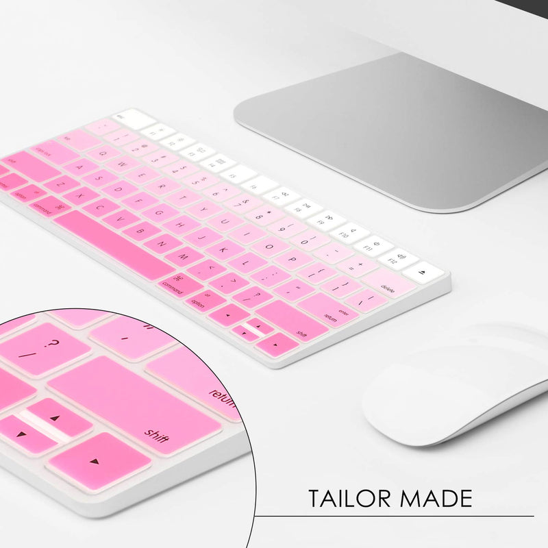  [AUSTRALIA] - Allinside Ombre Pink Cover for Apple Magic Keyboard (MLA22LL/A) with US Layout Magic Keyboard (MLA22LL/A A1644) 06 Ombre Pink