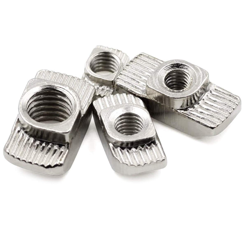  [AUSTRALIA] - 50Pcs 4040 Series M5 T Nuts, T Slot Nut Hammer Head Fastener Nut, Nickel Plated Carbon Steel Nut for Aluminum Profile(4040 Series M5)