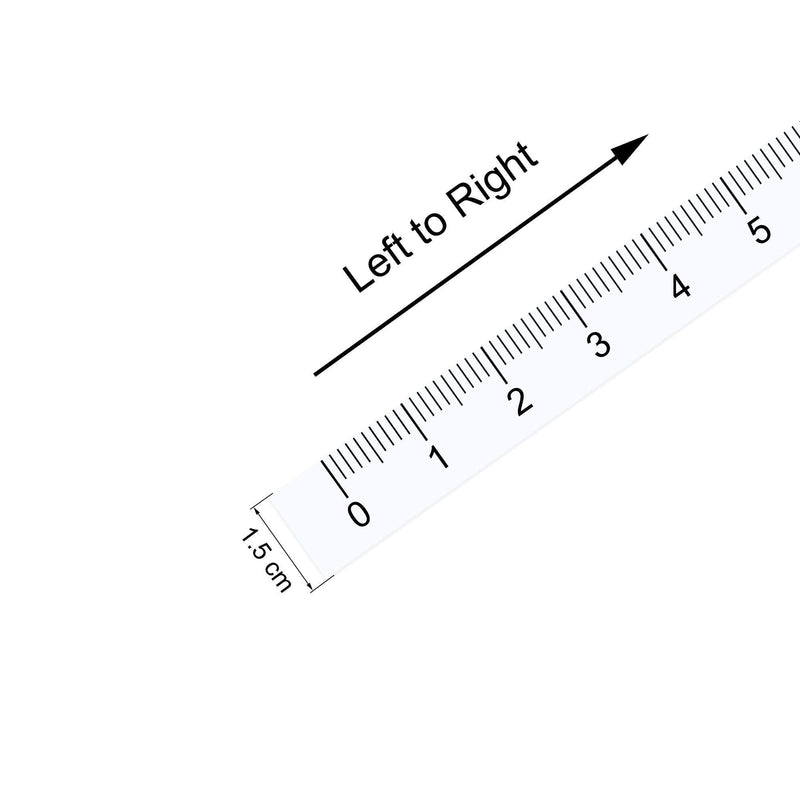  [AUSTRALIA] - uxcell Adhesive Backed Tape Measure 1M Left to Right Read Measuring Tapes Stick on Workbench Ruler (White)