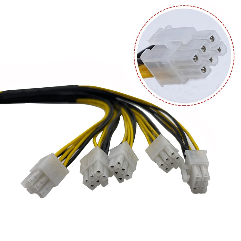  [AUSTRALIA] - Onyehn 2 Pack 6 Pin PCIE Mining Power Supply Connector Cable for Bitmain Antminer APW7 + APW3 PSU L3 D3