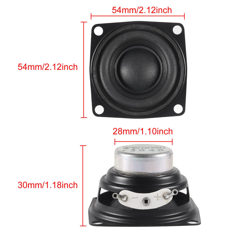  [AUSTRALIA] - DWEII 2Pcs 2" 2inch 4Ohm 10W Full Range Audio Speaker Stereo Woofer Loudspeaker for Arduino 2inch 4Ohm 10W Full Range Audio Speaker Stereo Woofer Loudspeaker for Arduino