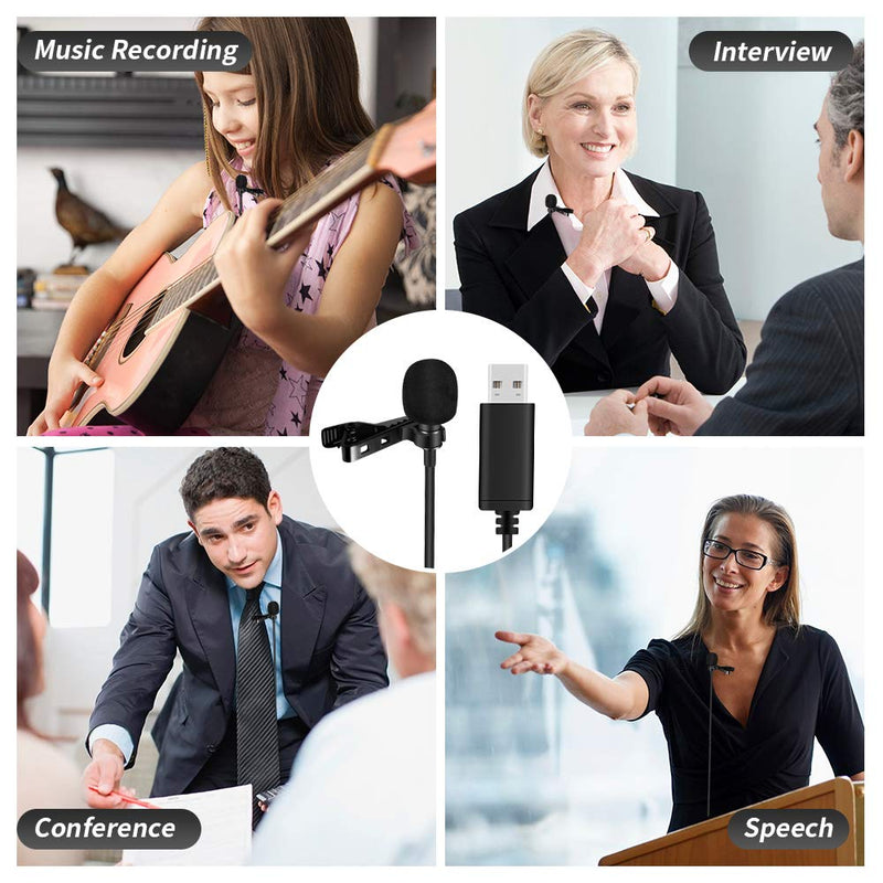  [AUSTRALIA] - Dericam USB Desktop and Laptop Computer Microphone, 360° Omnidirectional Condenser Mic, PC Microphone for Tele-Conference/Learning, Online Chatting, Gaming, Live Podcasting, Recording, Skype, M3