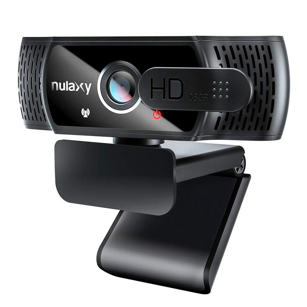  [AUSTRALIA] - NULAXY USB Webcam with Microphone, HD 1080p Webcam with Privacy Cover for Laptop PC Desktop, HD Light Correction, Web Camera for Video Calling, Online Classes, Skype, Zoom, FaceTime, Smart TV