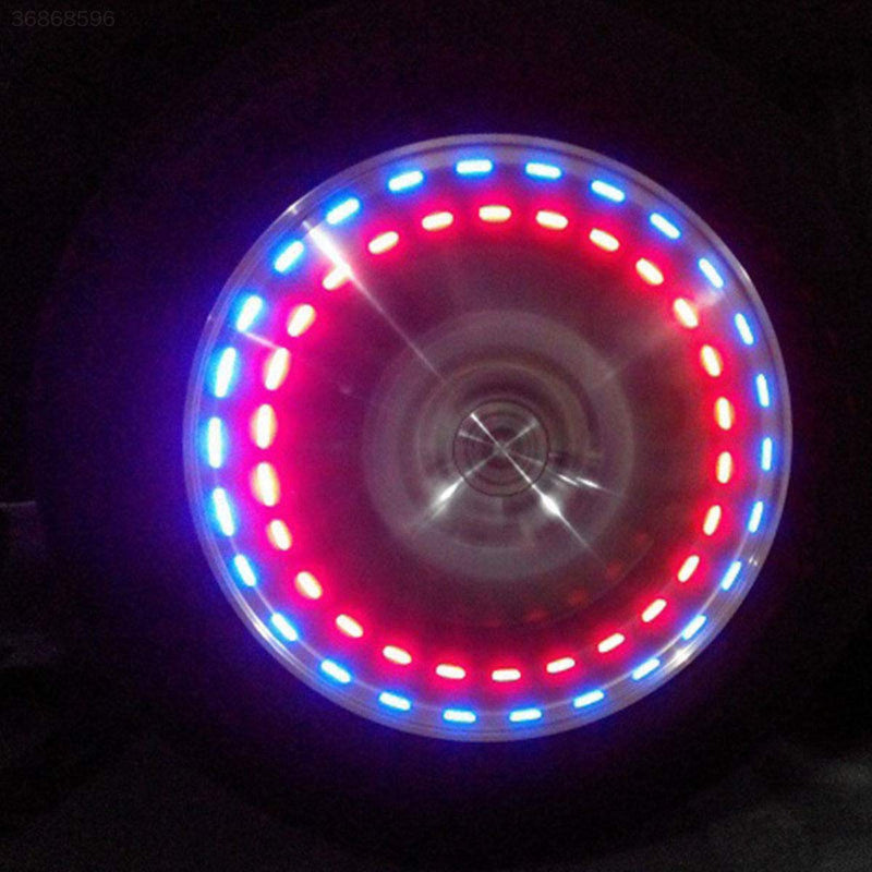 MASO 1 Pcs Flash Wheel Light, Colorful LED Solar Wheel Hub Tire Lights, Tyre Valve Cap Strobe Lamp Waterproof Kit Four Modes for Car Vehicle Motorcycle Bike （American valve) - LeoForward Australia