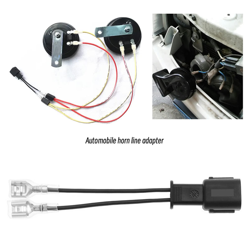  [AUSTRALIA] - 2PCS Car Speaker Wire Adapter Horn Harness Connector Compatible with Civic Electronics Installation Equipment Speaker Wiring Harness 10.7cm