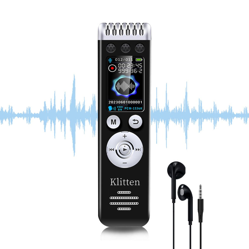  [AUSTRALIA] - 64GB Digital Voice Recorder for Lectures Meetings，140H Battery Lasting with 3500H Recording Capacity,Voice Activated Recorder,Playback, Loud Speaker, Professional Audio Recorder Voice Recorders