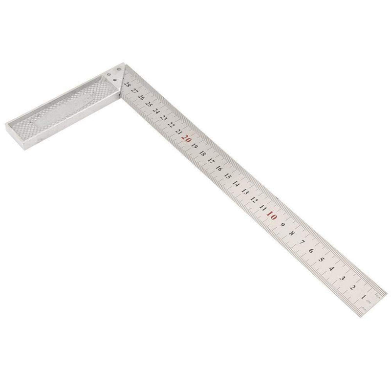  [AUSTRALIA] - L-Shaped Straightedge Ruler 30cm / 12in 90 Degree Straight Edge Ruler Measuring Gauge (Standard)