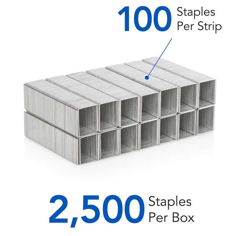  [AUSTRALIA] - Swingline Staples, Heavy Duty, 5/8" Length, 20-120 Sheet Capacity, 100/Strip, 2500/Box, 1 Pack, Light Touch (90009)