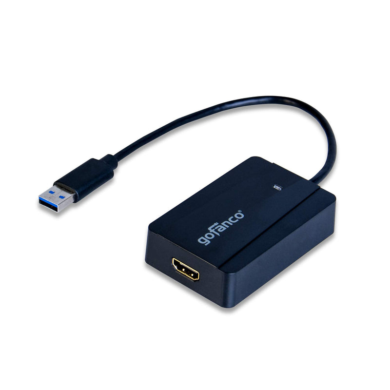  [AUSTRALIA] - gofanco USB 3.0 to HDMI Video Graphics Adapter for Multiple Monitors - Up to 2560x1440 for Windows and macOS, DisplayLink Chip, Includes HDMI-to-DVI Adapter, USB HDMI (USB3HDMI) USB 3.0 to HDMI / DVI